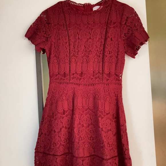 Burgundy pink Lilly dress - Picture 2 of 4